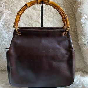 Authentic Vintage Gucci Bamboo Handbag